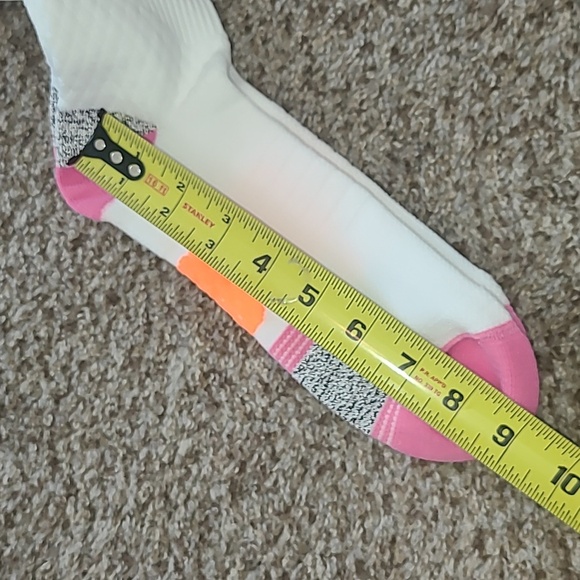 Under Armour White Socks with Pink and Blue Accents - Picture 5 of 5